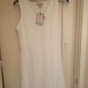 While eyelet summer dress Large